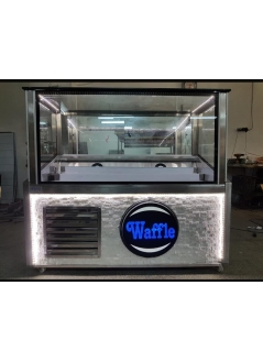 Waffle Counter with Natural Stone 150 Cm