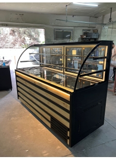 Cake Dessert Display Cabinet With Camber Glass 200 Cm