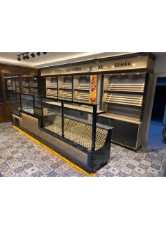 Bread Counter, Pastry Counter and Fresh Pastry Cabinet Bakery Products Section
