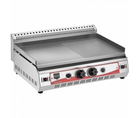 Remta 70 cm Plate Half Slotted Grill Gas CE